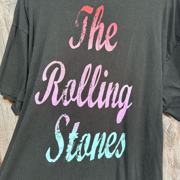 The Rolling Stones- Black Front/Back Graphic Oversized Tee- Sz. S/M - Picture 8 of 8